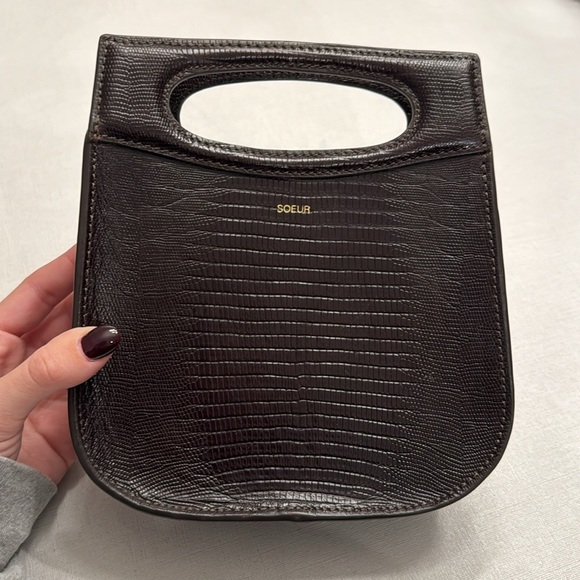 Soeur mini Cheri cross body bag Dark Brown - Picture 3 of 9